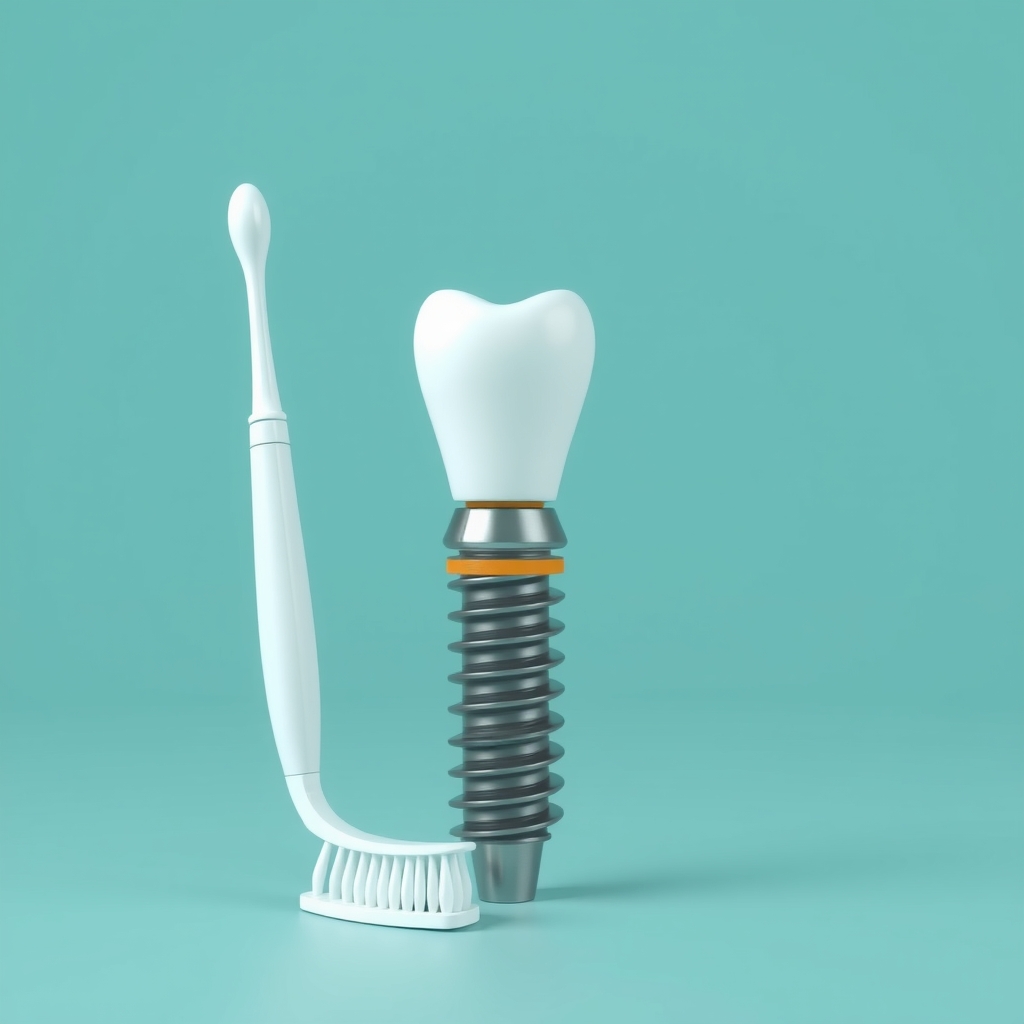 Illustration: How to Clean and Maintain Dental Implants for the Long Term